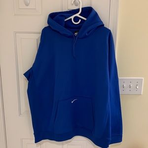 nike therma-fit hoodie royal blue xxl